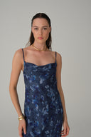 Cowl Neck Long Dress