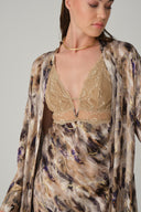 Long Sexy Dress with lace detail