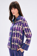 Modern Print Satin Shirt