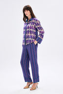 Modern Print Satin Shirt