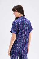 Modern Print Satin Shirt