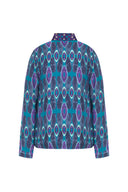 Modern Print Satin Shirt