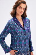Modern Print Satin Shirt