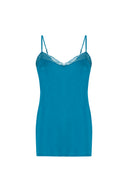 Satin Top With Lace Detail