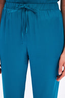 Satin Trousers With Lace Detail