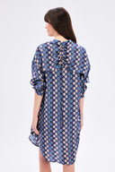 Modern Print Shirt Dress