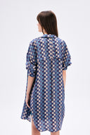 Modern Print Shirt Dress