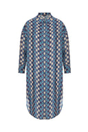 Modern Print Shirt Dress