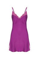 Satin Dress With Lace Detail