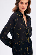 Buttoned Down Shirt With Pipe Detail