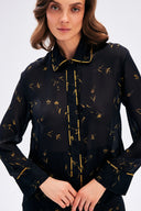 Buttoned Down Shirt With Pipe Detail