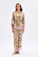 Floral Kimono With Lace Detail