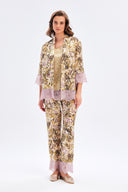 Floral Kimono With Lace Detail