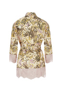 Floral Kimono With Lace Detail