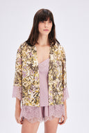 Floral Kimono With Lace Detail